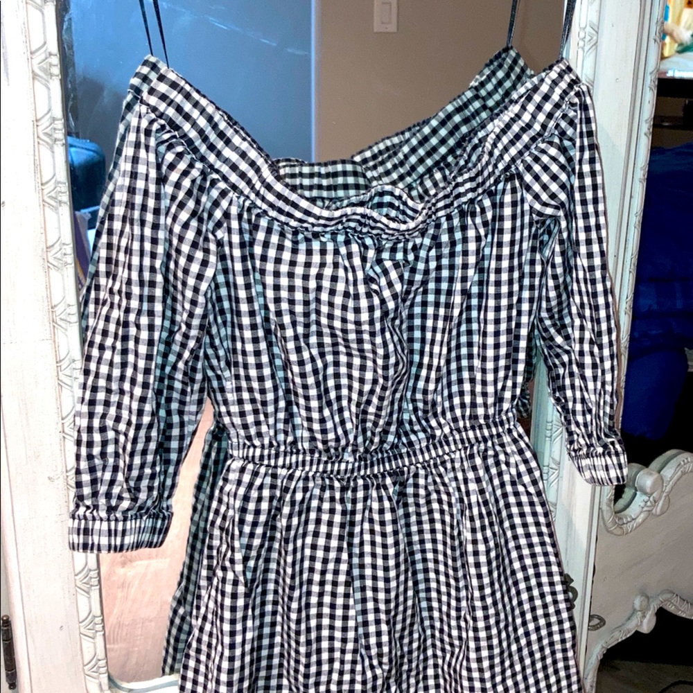 B&W Plaid Dress 🖤